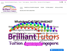 Tablet Screenshot of brilliant-tutors.com